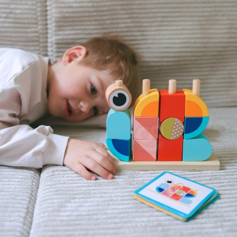 TOOKY TOY Krab Układanka Drewniana Stosy Klocki Bloki Pastelowy Tooky Toy TOOKY TOY Krab Układanka Drewniana Stosy Klocki Bloki Pastelowy Tooky Toy