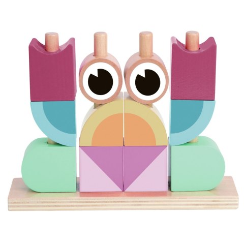 TOOKY TOY Krab Układanka Drewniana Stosy Klocki Bloki Pastelowy Tooky Toy TOOKY TOY Krab Układanka Drewniana Stosy Klocki Bloki Pastelowy Tooky Toy