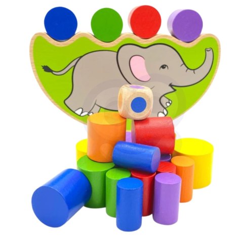 VIGA Drewniana układanka Balansujący Słoń Montessori Viga Toys VIGA Drewniana układanka Balansujący Słoń Montessori Viga Toys