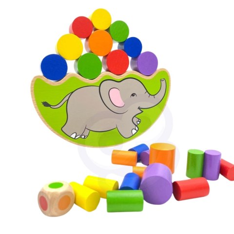 VIGA Drewniana układanka Balansujący Słoń Montessori Viga Toys VIGA Drewniana układanka Balansujący Słoń Montessori Viga Toys
