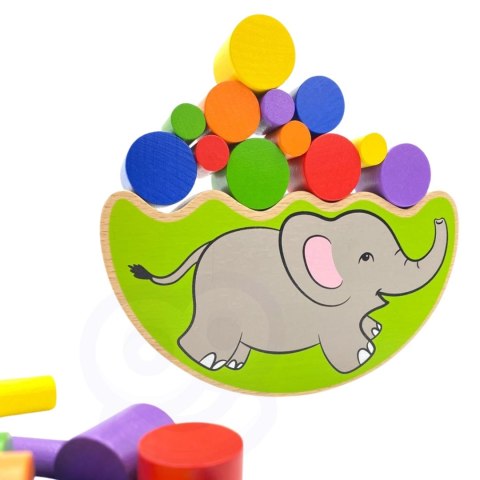 VIGA Drewniana układanka Balansujący Słoń Montessori Viga Toys VIGA Drewniana układanka Balansujący Słoń Montessori Viga Toys