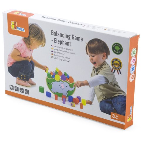 VIGA Drewniana układanka Balansujący Słoń Montessori Viga Toys VIGA Drewniana układanka Balansujący Słoń Montessori Viga Toys