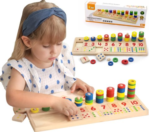 VIGA Drewniane Liczydło Talesa Kreatywna Liczarka Montessori Viga Toys VIGA Drewniane Liczydło Talesa Kreatywna Liczarka Montessori Viga Toys