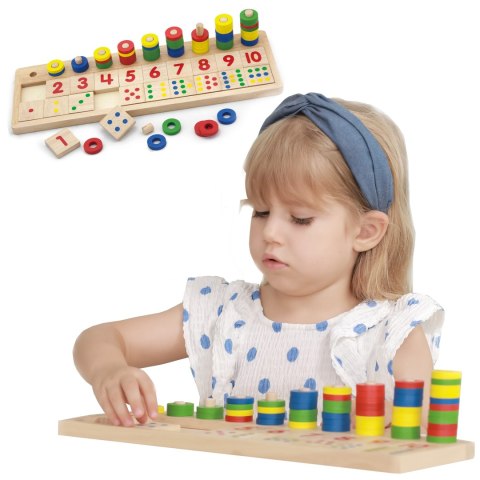 VIGA Drewniane Liczydło Talesa Kreatywna Liczarka Montessori Viga Toys VIGA Drewniane Liczydło Talesa Kreatywna Liczarka Montessori Viga Toys