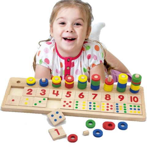 VIGA Drewniane Liczydło Talesa Kreatywna Liczarka Montessori Viga Toys VIGA Drewniane Liczydło Talesa Kreatywna Liczarka Montessori Viga Toys