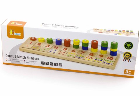 VIGA Drewniane Liczydło Talesa Kreatywna Liczarka Montessori Viga Toys VIGA Drewniane Liczydło Talesa Kreatywna Liczarka Montessori Viga Toys