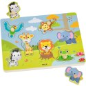 VIGA Puzzle Dźwiękowe Dopasuj Zwierzęta Egzotyczne Viga Toys