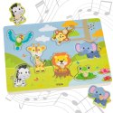 VIGA Puzzle Dźwiękowe Dopasuj Zwierzęta Egzotyczne Viga Toys