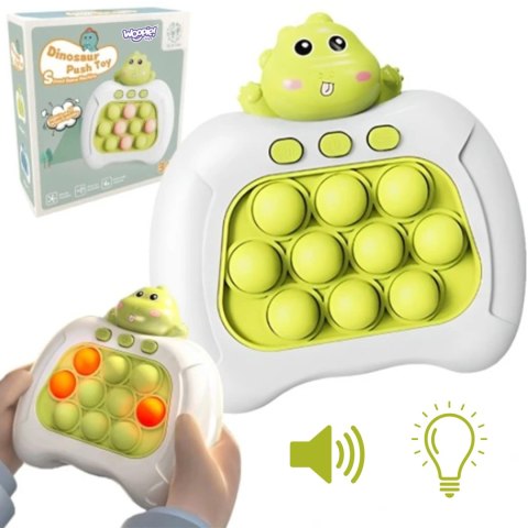 WOOPIE Gra POP IT Elektryczna Antystresowa Zręcznościowa Dinozaur Zielony Zestaw 24 szt. Woopie WOOPIE Gra POP IT Elektryczna Antystresowa Zręcznościowa Dinozaur Zielony Zestaw 24 szt. Woopie