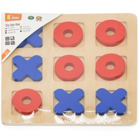 Viga Drewniana Gra Klasyczna Kółko i Krzyżyk Viga Toys Viga Drewniana Gra Klasyczna Kółko i Krzyżyk Viga Toys