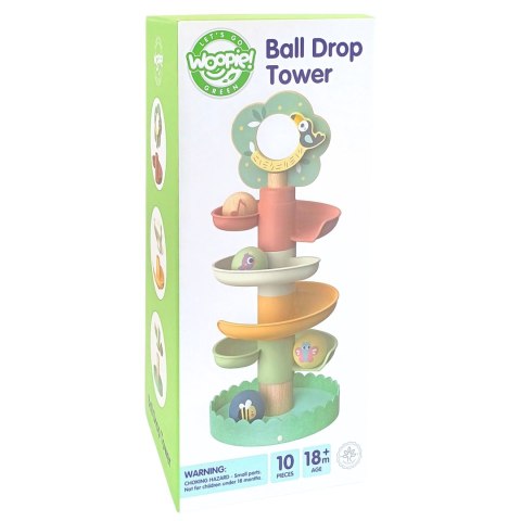 WOOPIE GREEN Drewniany Kulodrom Tor Kulkowy Sensoryczny Edukacyjny 6 el. Woopie Let's Go Green WOOPIE GREEN Drewniany Kulodrom Tor Kulkowy Sensoryczny Edukacyjny 6 el. Woopie Let's Go Green