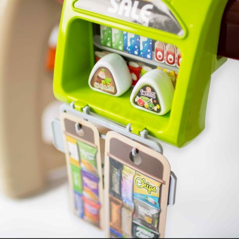 WOOPIE Sklep Supermarket Wózek Kasa Ruchome Elementy + 65 akc. Woopie WOOPIE Sklep Supermarket Wózek Kasa Ruchome Elementy + 65 akc. Woopie