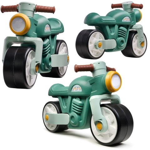 FALK Jeździk Biegowy Ciche Koła Motor Prem1er Retro Zielony 12+ FALK FALK Jeździk Biegowy Ciche Koła Motor Prem1er Retro Zielony 12+ FALK