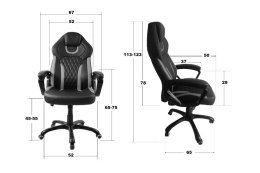 Fotel obrotowy do biurka SPIDER BROWN ALCANTARA SPC Prototype