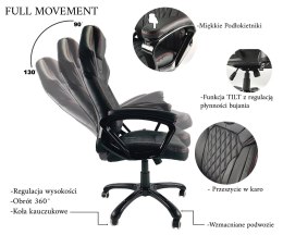 Fotel obrotowy do biurka SPIDER BROWN ALCANTARA SPC Prototype