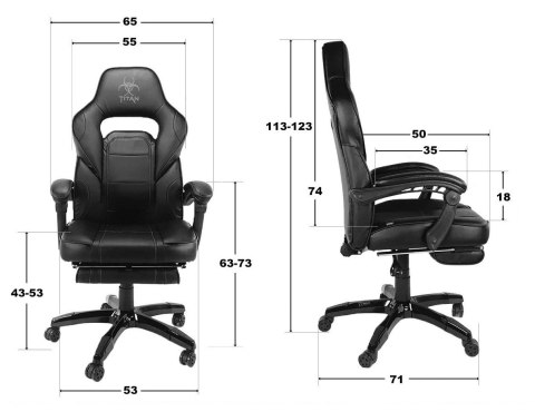 Fotel obrotowy do biurka TITAN BLACK ALCANTARA PRO SPC Prototype Fotel obrotowy do biurka TITAN BLACK ALCANTARA PRO SPC Prototype