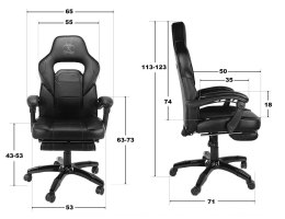 Fotel obrotowy do biurka TITAN BROWN ALCANTARA PRO SPC Prototype