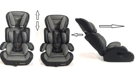 Fotelik samochodowy Bebico COMFORT GREY 9-36 kg Bebico Fotelik samochodowy Bebico COMFORT GREY 9-36 kg Bebico