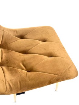 Krzesło tapicerowane BORGO VELVET SAND ROSE GOLD Lugano