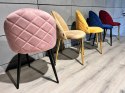 Krzesło tapicerowane GLORIA PINK VELVET Lugano