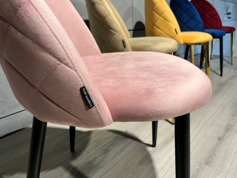 Krzesło tapicerowane GLORIA PINK VELVET Lugano Krzesło tapicerowane GLORIA PINK VELVET Lugano