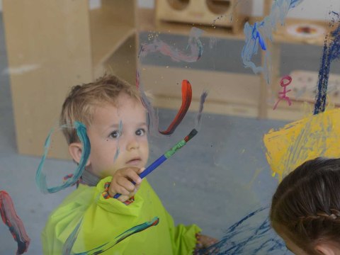 MASTERKIDZ Ogromna Drewniana Sztaluga Okienna Do Malowania Masterkidz MASTERKIDZ Ogromna Drewniana Sztaluga Okienna Do Malowania Masterkidz
