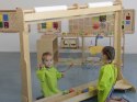 MASTERKIDZ Ogromna Drewniana Sztaluga Okienna Do Malowania Masterkidz