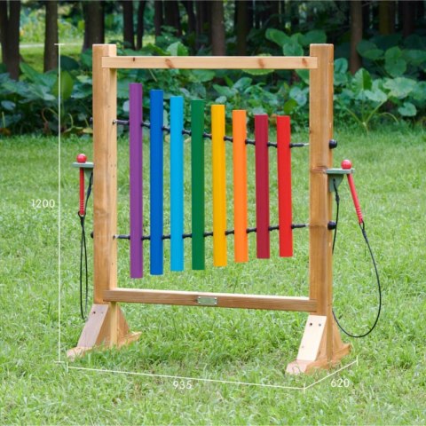 MASTERKIDZ Tęczowe Dzwonki Kolorowa Tablica Do Grania Masterkidz MASTERKIDZ Tęczowe Dzwonki Kolorowa Tablica Do Grania Masterkidz