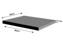 Materac ortopedyczny ORTO z pianką memory -XL 80x55x7cm - Robina Bertoni