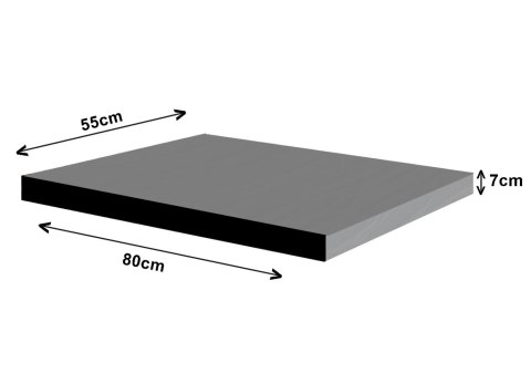Materac ortopedyczny ORTO z pianką memory -XL 80x55x7cm - Robina Bertoni Materac ortopedyczny ORTO z pianką memory -XL 80x55x7cm - Robina Bertoni