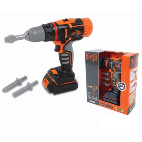 SMOBY Black&Decker Elektroniczna Wiertarko-wkrętarka Smoby SMOBY Black&Decker Elektroniczna Wiertarko-wkrętarka Smoby