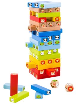TOOKY TOY Gra Zręcznościowa Zwierzęta 82 el. Tooky Toy