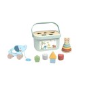 TOOKY TOY Pudełko Sorter Box 3w1 Klocki Piramidka Słonik Tooky Toy
