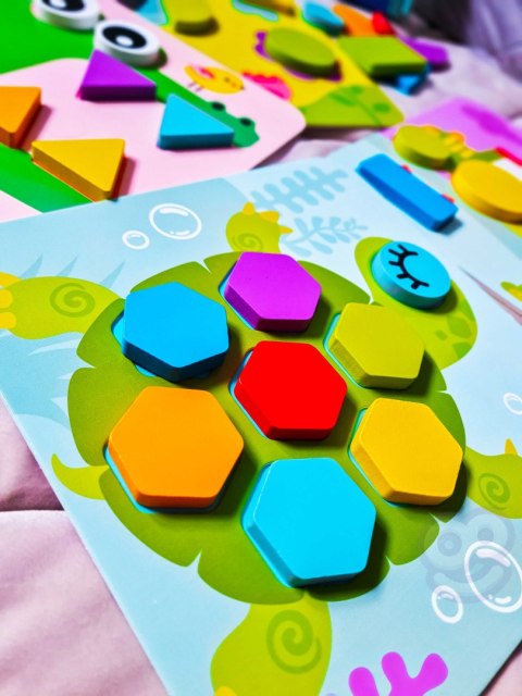 TOOKY TOY Puzzle 4 w 1 Układanka Klocki Mntessori Tooky Toy TOOKY TOY Puzzle 4 w 1 Układanka Klocki Mntessori Tooky Toy