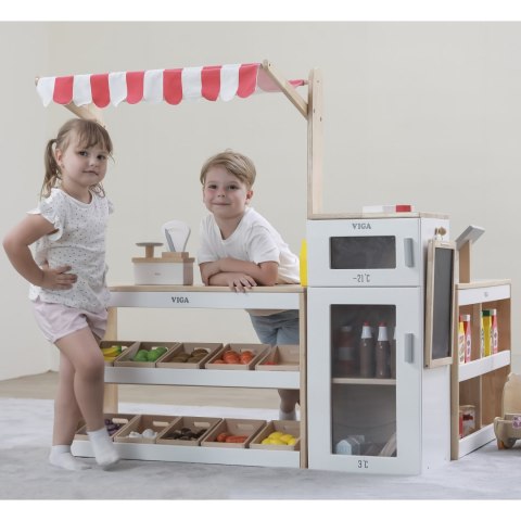 Viga Duży Zestaw Stragan Sklep Supermarket Viga Toys Viga Duży Zestaw Stragan Sklep Supermarket Viga Toys