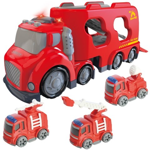 WOOPIE Duża Czerwona Laweta City Truck Efekty Dźwiękowe i Świetlne Woopie WOOPIE Duża Czerwona Laweta City Truck Efekty Dźwiękowe i Świetlne Woopie