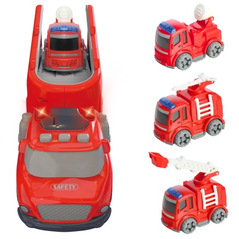WOOPIE Duża Czerwona Laweta City Truck Efekty Dźwiękowe i Świetlne Woopie WOOPIE Duża Czerwona Laweta City Truck Efekty Dźwiękowe i Świetlne Woopie