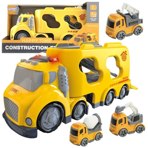 WOOPIE Duża Żółta Laweta City Truck Efekty Dźwiękowe i Świetlne Woopie WOOPIE Duża Żółta Laweta City Truck Efekty Dźwiękowe i Świetlne Woopie