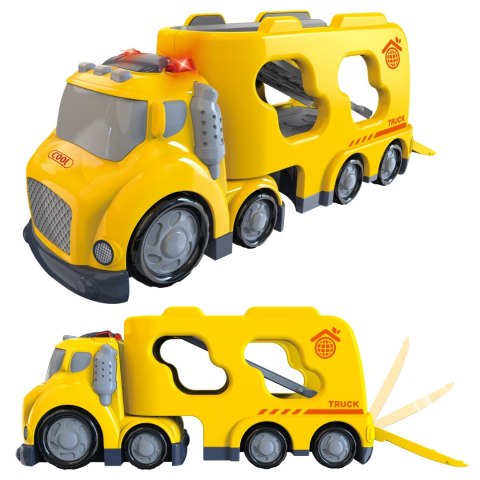 WOOPIE Duża Żółta Laweta City Truck Efekty Dźwiękowe i Świetlne Woopie WOOPIE Duża Żółta Laweta City Truck Efekty Dźwiękowe i Świetlne Woopie
