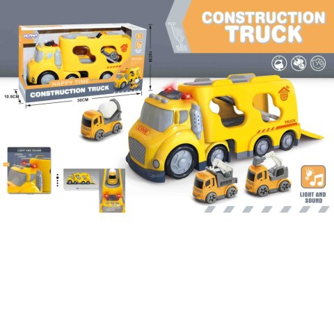 WOOPIE Duża Żółta Laweta City Truck Efekty Dźwiękowe i Świetlne Woopie WOOPIE Duża Żółta Laweta City Truck Efekty Dźwiękowe i Świetlne Woopie