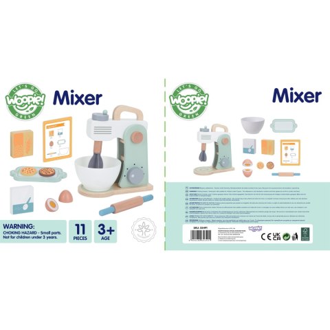 WOOPIE GREEN Drewniany Mikser Kuchenny Blender z Akcesoriami 11 el. Woopie Let's Go Green WOOPIE GREEN Drewniany Mikser Kuchenny Blender z Akcesoriami 11 el. Woopie Let's Go Green