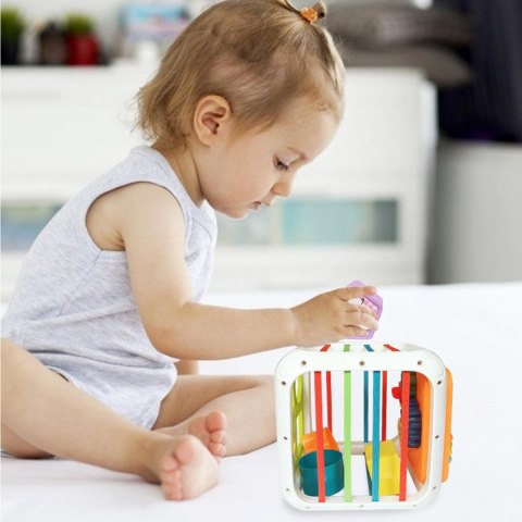 WOOPIE Kostka Edukacyjna Sorter 4w1 Kształty 18m+ Woopie WOOPIE Kostka Edukacyjna Sorter 4w1 Kształty 18m+ Woopie