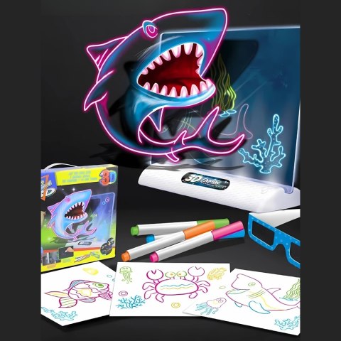 WOOPIE Magnetyczna Tablica 3D Podświetlenie LED do Rysowania Woopie WOOPIE Magnetyczna Tablica 3D Podświetlenie LED do Rysowania Woopie
