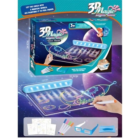 WOOPIE Magnetyczna Tablica 3D Podświetlenie LED do Rysowania Woopie WOOPIE Magnetyczna Tablica 3D Podświetlenie LED do Rysowania Woopie