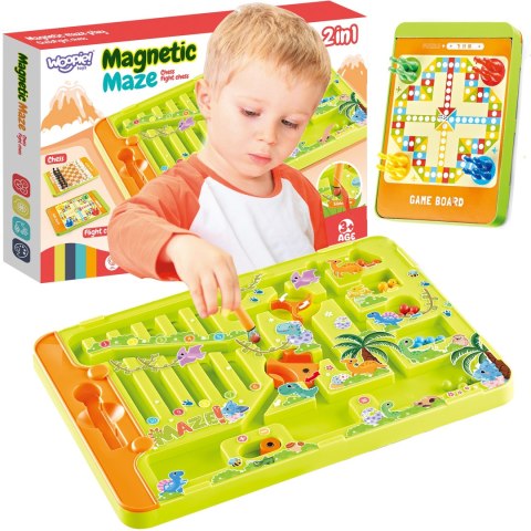 WOOPIE Magnetyczny Labirynt 2w1 Gra Chińczyk Woopie WOOPIE Magnetyczny Labirynt 2w1 Gra Chińczyk Woopie