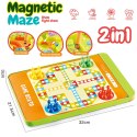 WOOPIE Magnetyczny Labirynt 2w1 Gra Chińczyk Woopie