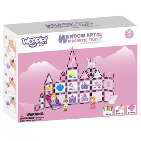 WOOPIE Klocki Magnetyczne Zestaw Zamek Księżniczki 50 el. Woopie WOOPIE Klocki Magnetyczne Zestaw Zamek Księżniczki 50 el. Woopie