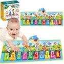 WOOPIE Mata Muzyczna XXL Dinusie 2w1 Pianinko 8 Melodii 110cm Woopie