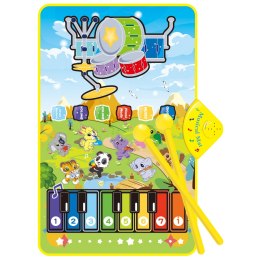 WOOPIE Mata Muzyczna Zwierzątka Interaktywne Pianino I Perkusja 2w1 Woopie