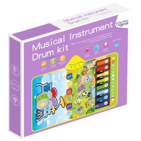 WOOPIE Mata Muzyczna Zwierzątka Interaktywne Pianino I Perkusja 2w1 Woopie WOOPIE Mata Muzyczna Zwierzątka Interaktywne Pianino I Perkusja 2w1 Woopie